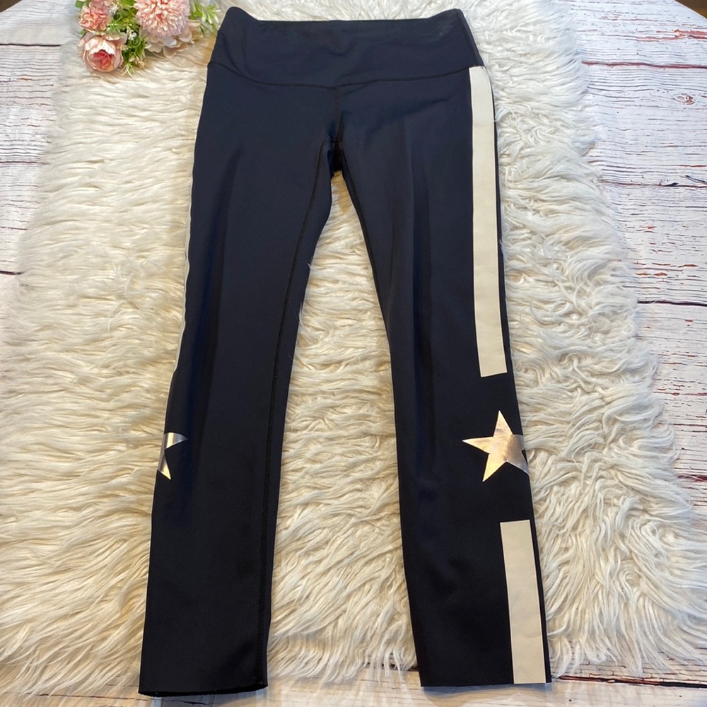 Noli Jet Legging Black with White Stripe sz S